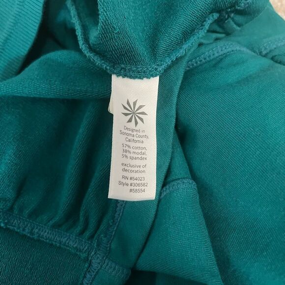 Athleta Heavenly Hail Half Zip Pullover Hoodie Hoodie Teal Size XS - Picture 7 of 9